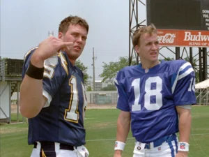 Ryan Leaf and Peyton Manning in a photo together